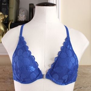 Aerie Blue Lace Unlined Bra